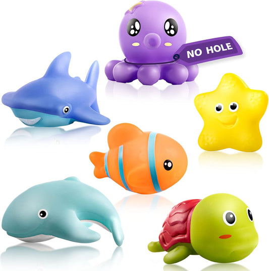 Non-Stop Fun: No Hole Infant Bath Toys!