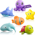 Non-Hole Animal Bath Toys for 18 Months+