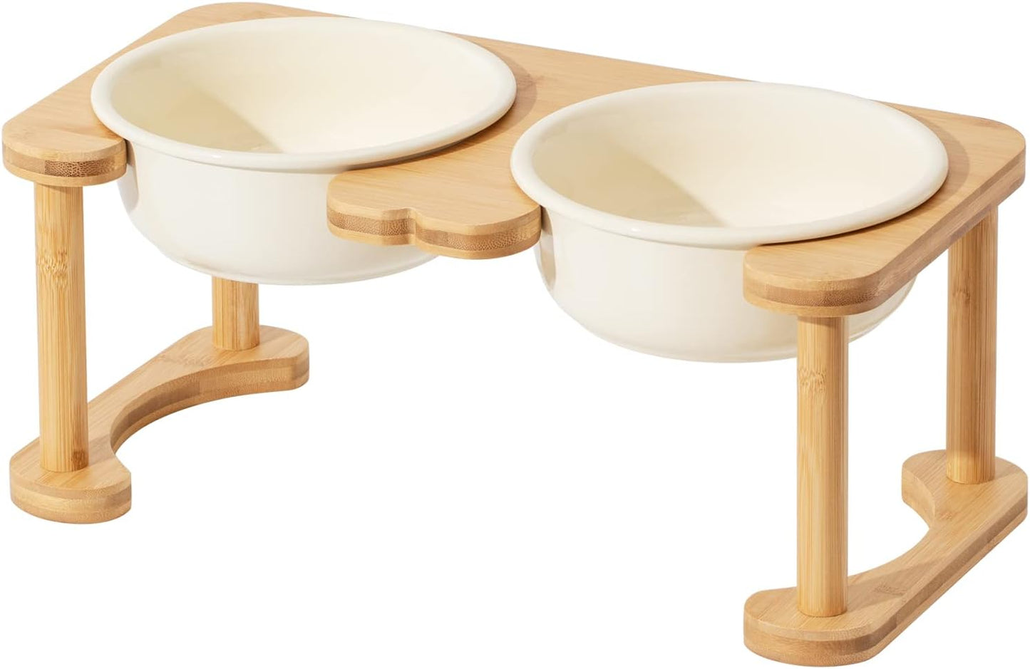 Havniva Ceramics Raised Dog Bowl with Non-Slip Stand