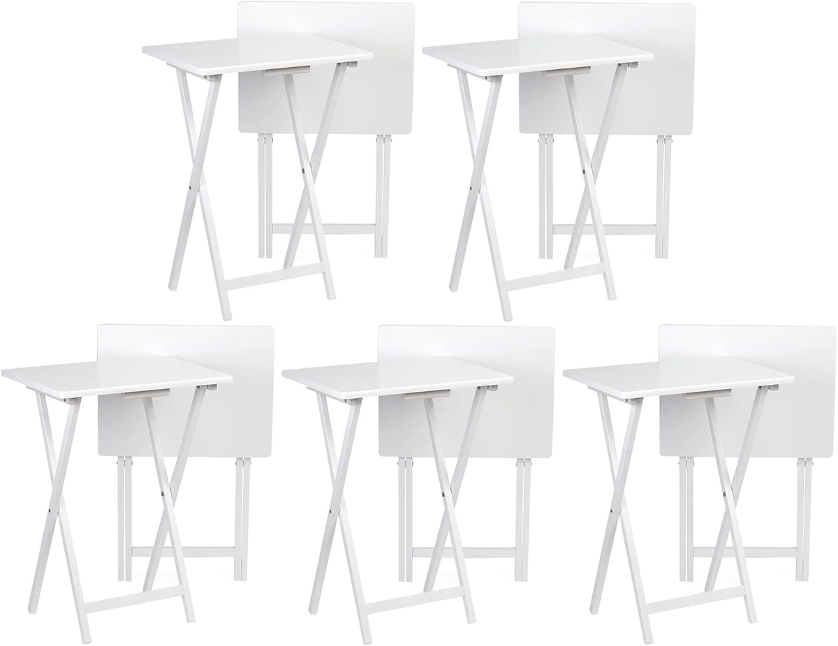 Portable Folding TV Snack Tray Table Set for Convenient Dining