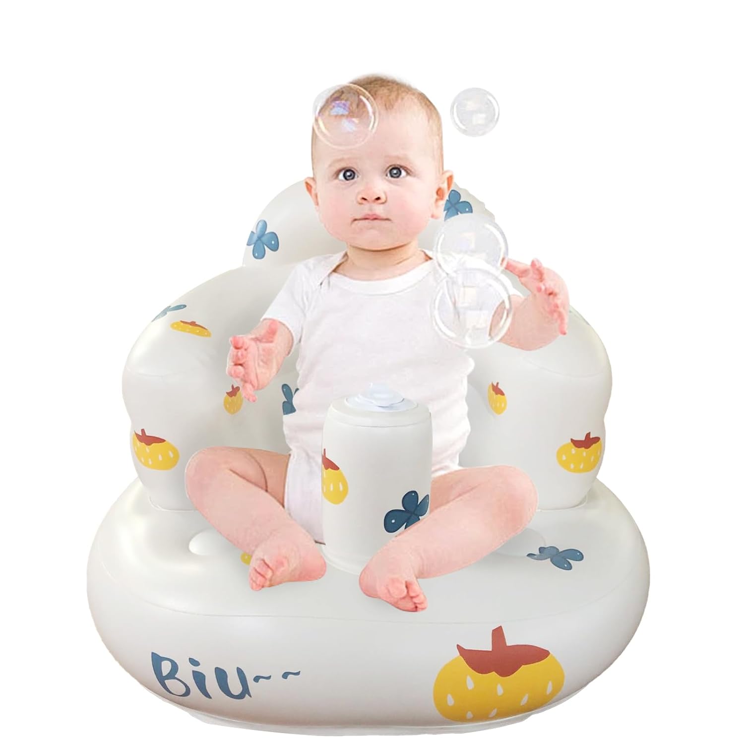 Inflatable Baby Seat - Portable with Built-in Pump