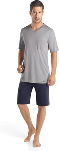 Men's Night and Day Short Sleeve Short Pajama Set - 100% Cotton