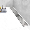 Linear Shower Drain 48 in with Removable Grate Cover - Durable