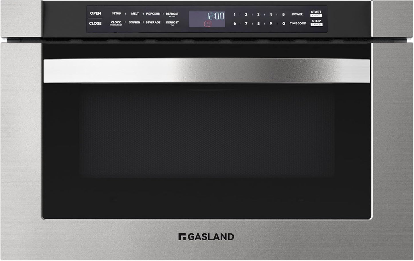 Gasland 24 Undercounter Microwave Drawer: 11 Custom Cooking Levels