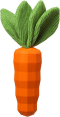 MewaJump Interactive Dog Chew Toy Carrot with Crinkle Leaves - Durable