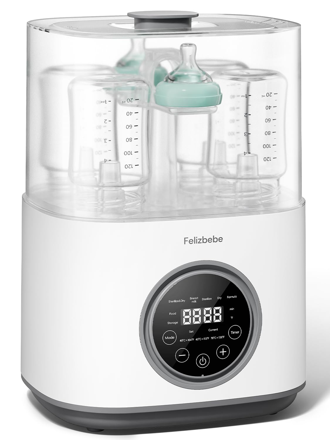 Bottle Sterilizer and Dryer with Breastmilk Warmer for Parents