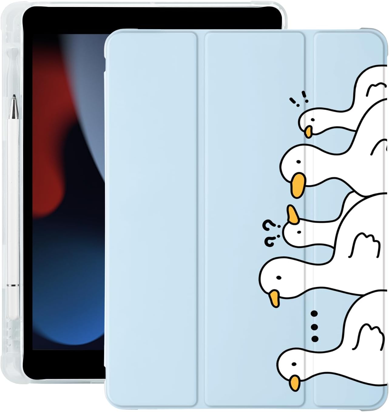 Cute Kawaii Duck iPad Case for 11 Inch and 10.9 Inch Models