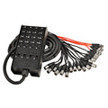 16-Channel XLR Low Profile Circuit Board Snake Cable - 25 ft