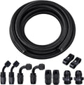 6AN Braided Fuel Line Kit 10FT - Durable Nylon Braided Hose Kit