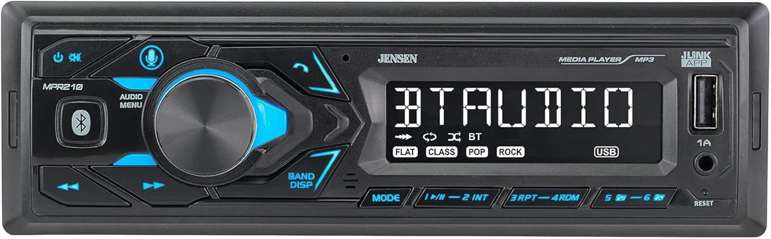 JENSEN MPR210 Car Stereo with Bluetooth and Voice Assistant
