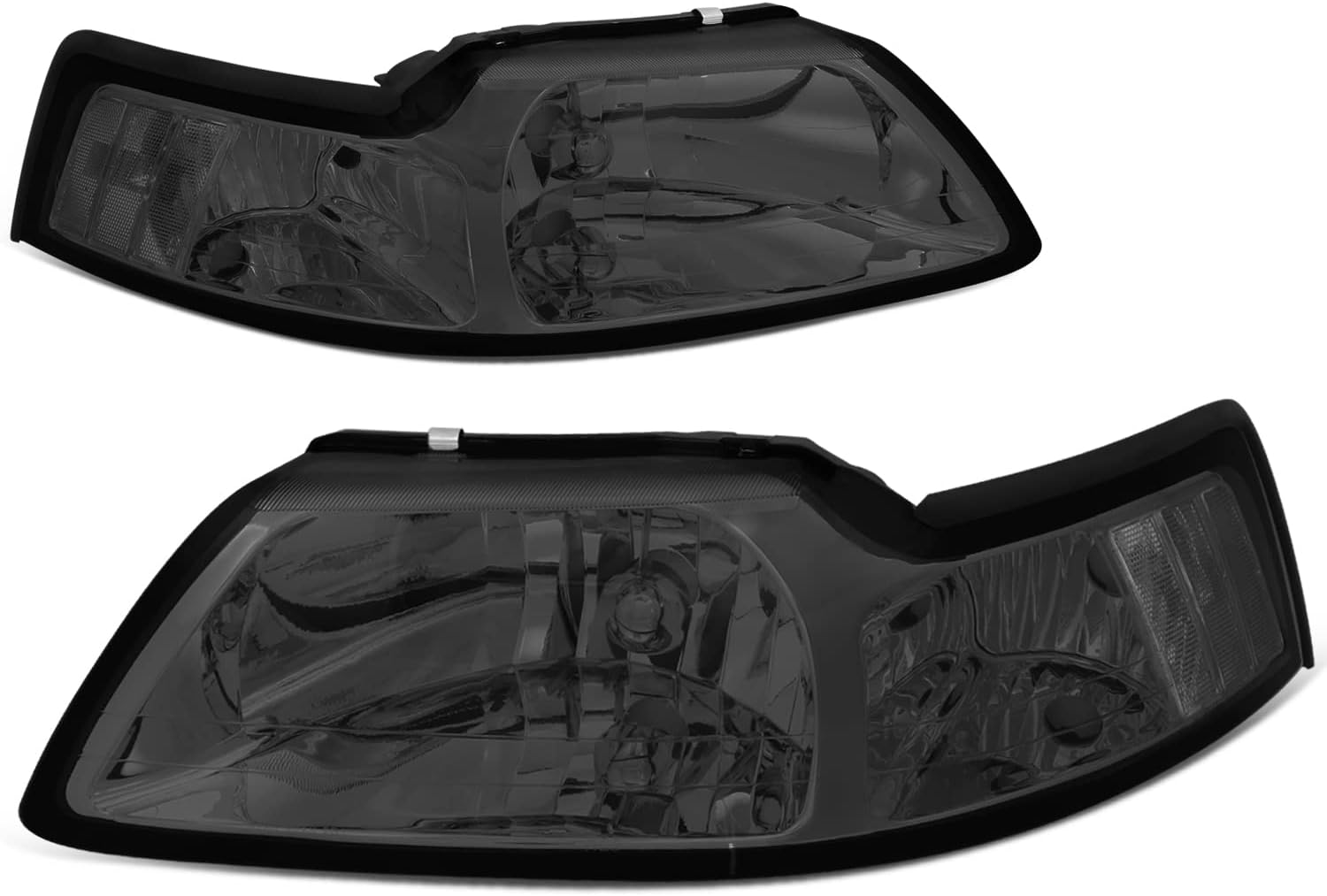 Smoke Lens Headlights for 99-04 Ford Mustang - DNA MOTORING