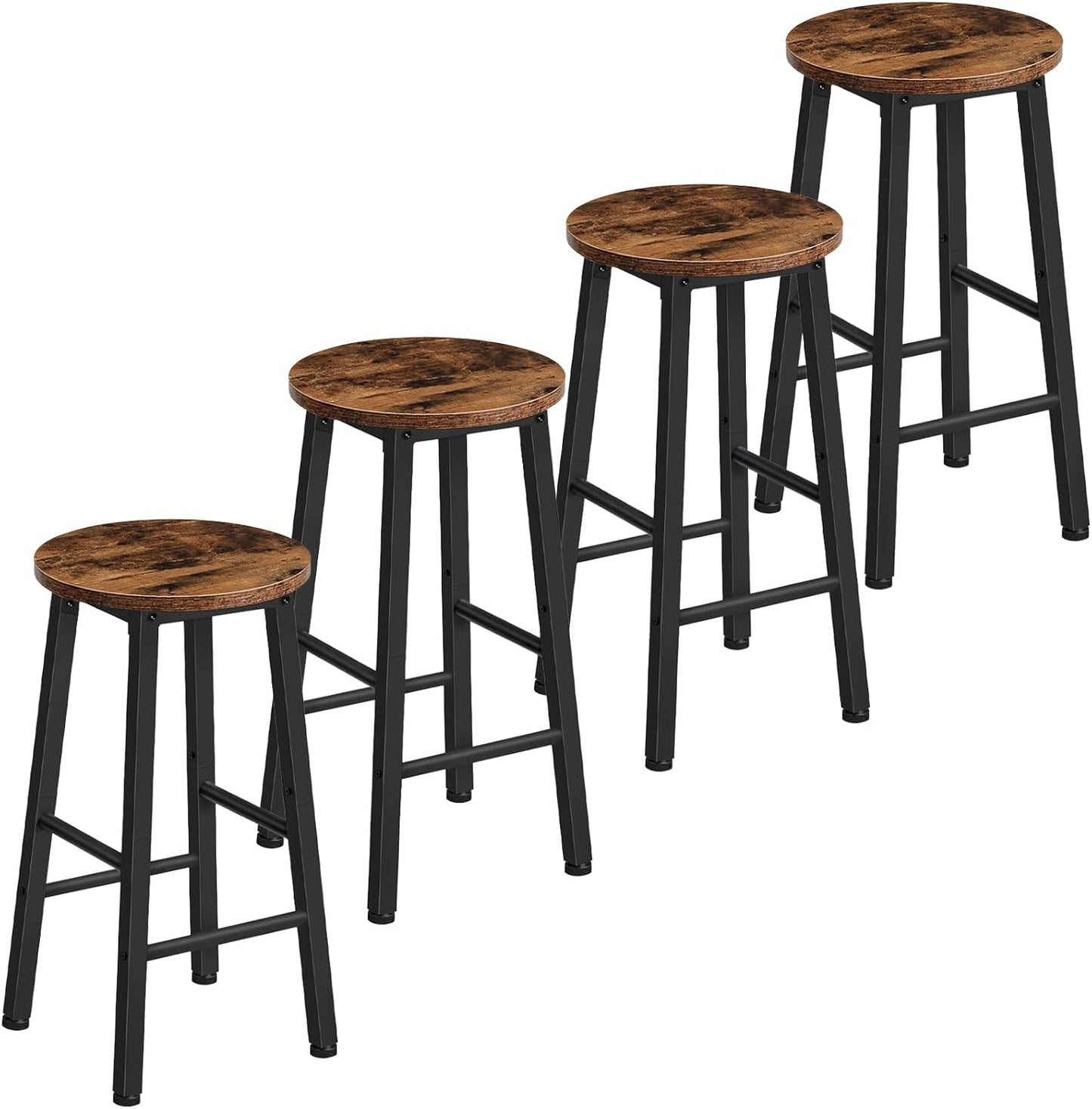 HOOBRO Bar Stools Set of 4 for Kitchen Island and Dining Room