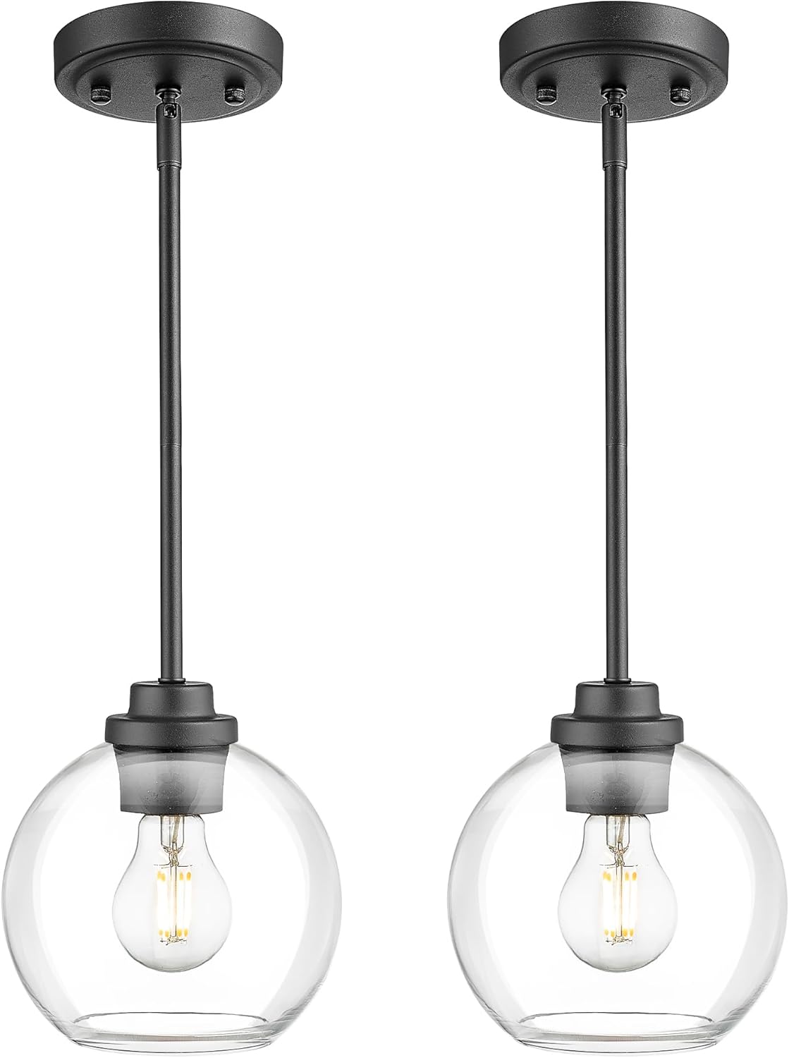 Matte Black Pendant Light Fixture for Modern Home Decor