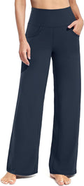 Promover Wide Leg Pants Woman Yoga Pants with Pockets - Versatile