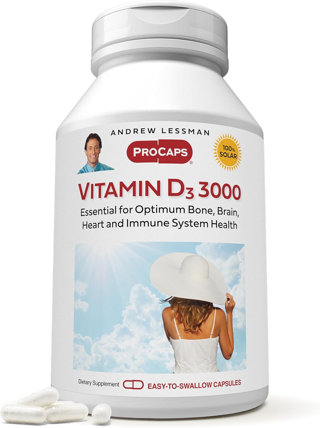 Vitamin D3 3000 IU Capsules for Bone Health and Immunity