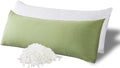 WhatsBedding Memory Foam Body Pillow with Zippered Cotton Cover - Firm