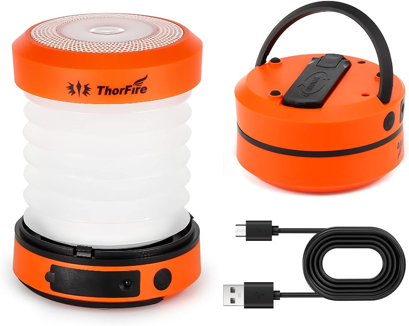 ThorFire Rechargeable Hand Crank Lantern - Bright & Portable