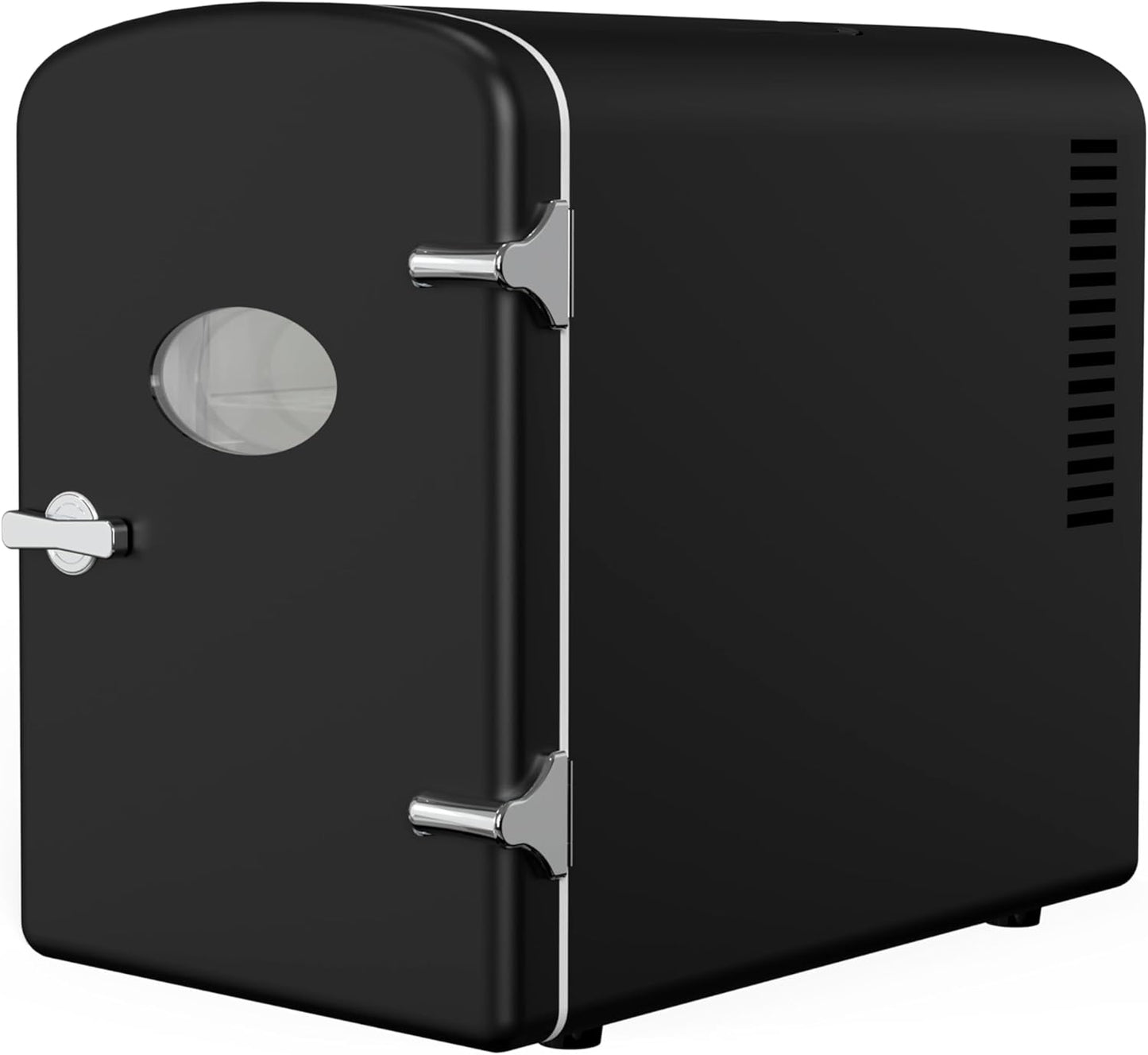 Compact Mini Fridge with Observation Window for Skincare & Beverages