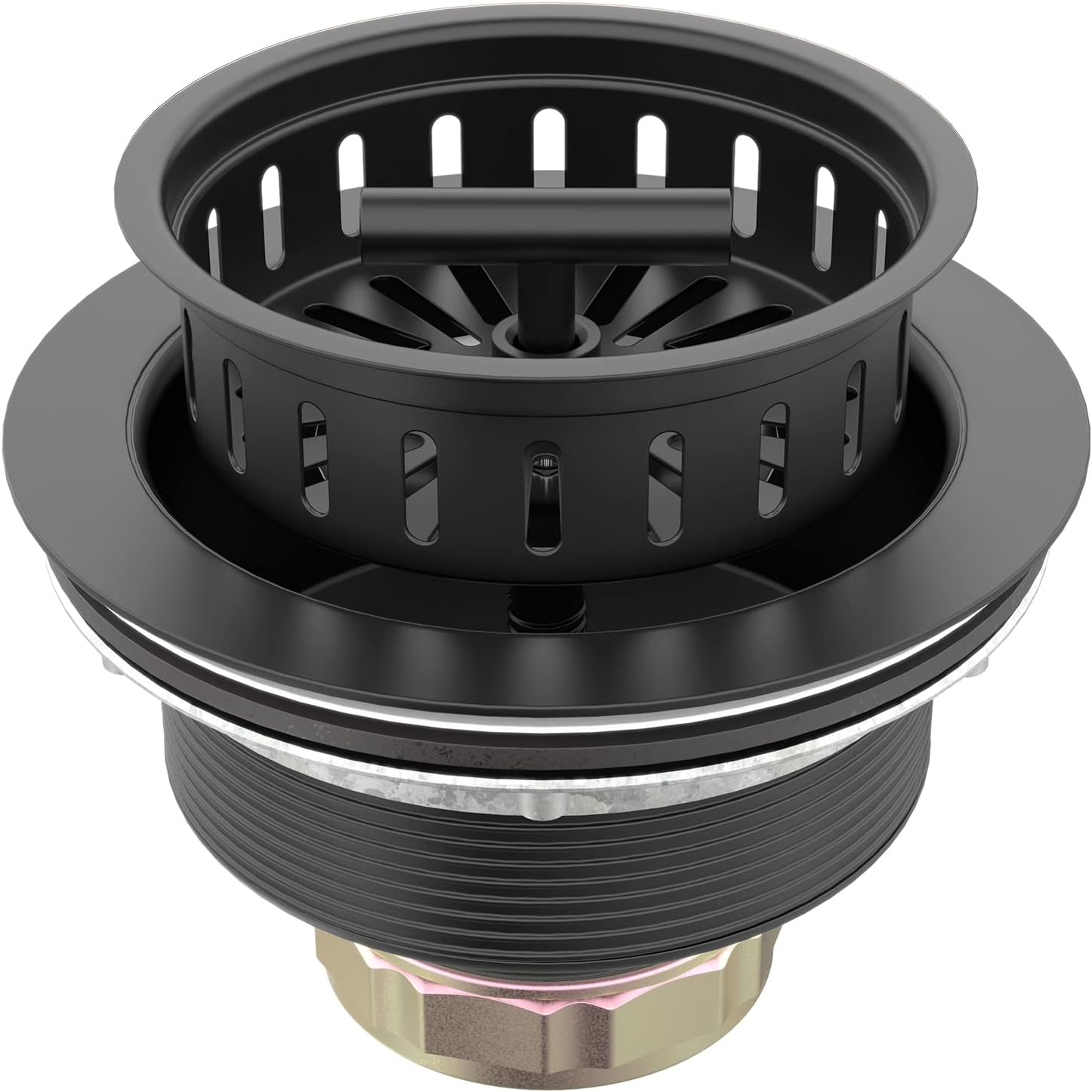 BOTEMY Kitchen Sink Drain Kit with Stainless Steel Stopper Assembly