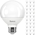 G25 LED Globe Vanity Bulbs 30 Pack - Bright, Dimmable 3000K