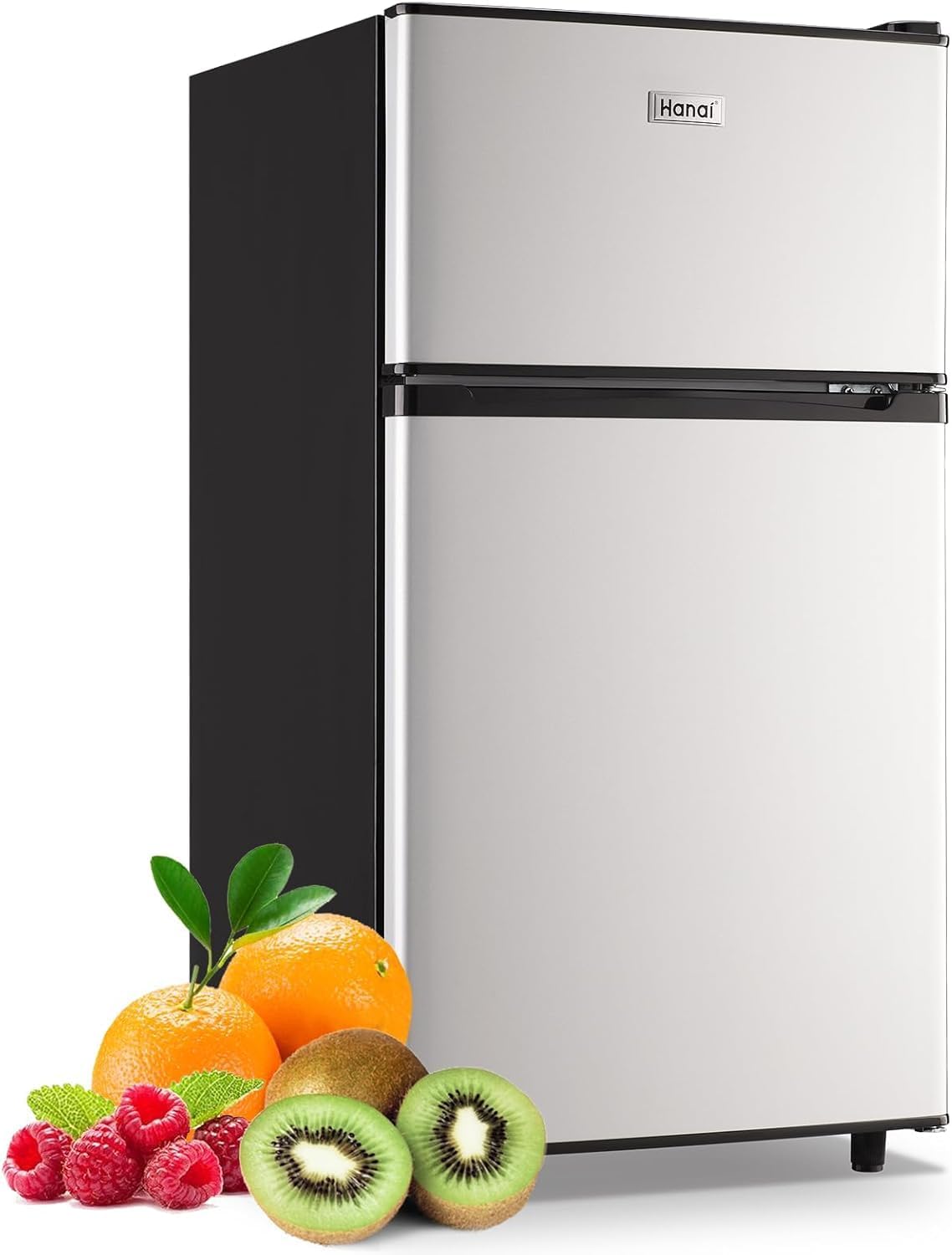 WANAI 3.5 Cu.Ft Retro Refrigerator with Freezer for Home Use