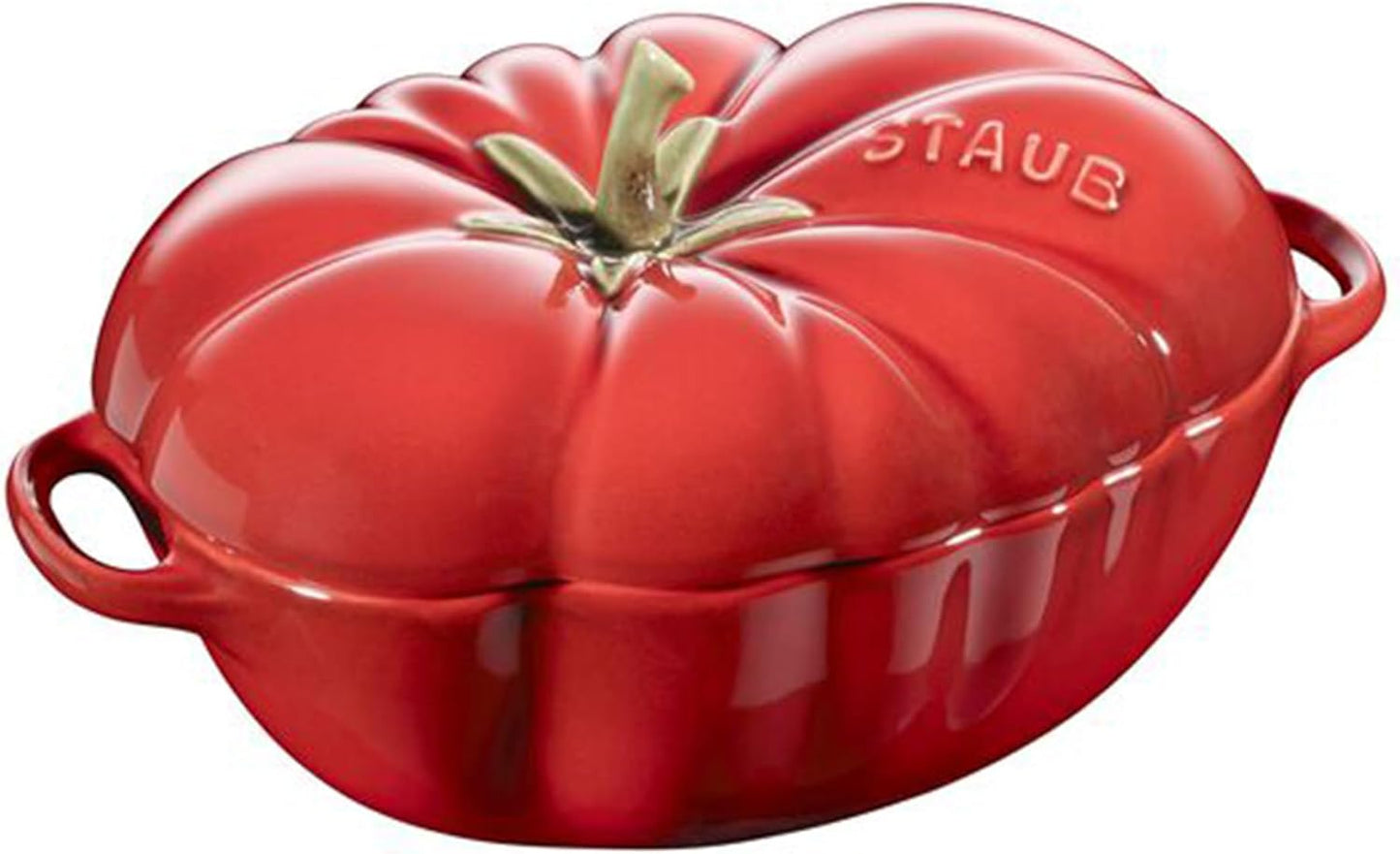 STAUB Ceramics Dutch Oven Petite Tomato Cocotte in Cherry Color