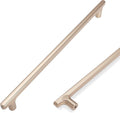 Champagne Bronze 10 in Cabinet Handles 6 Pack - Sleek Gold Pulls