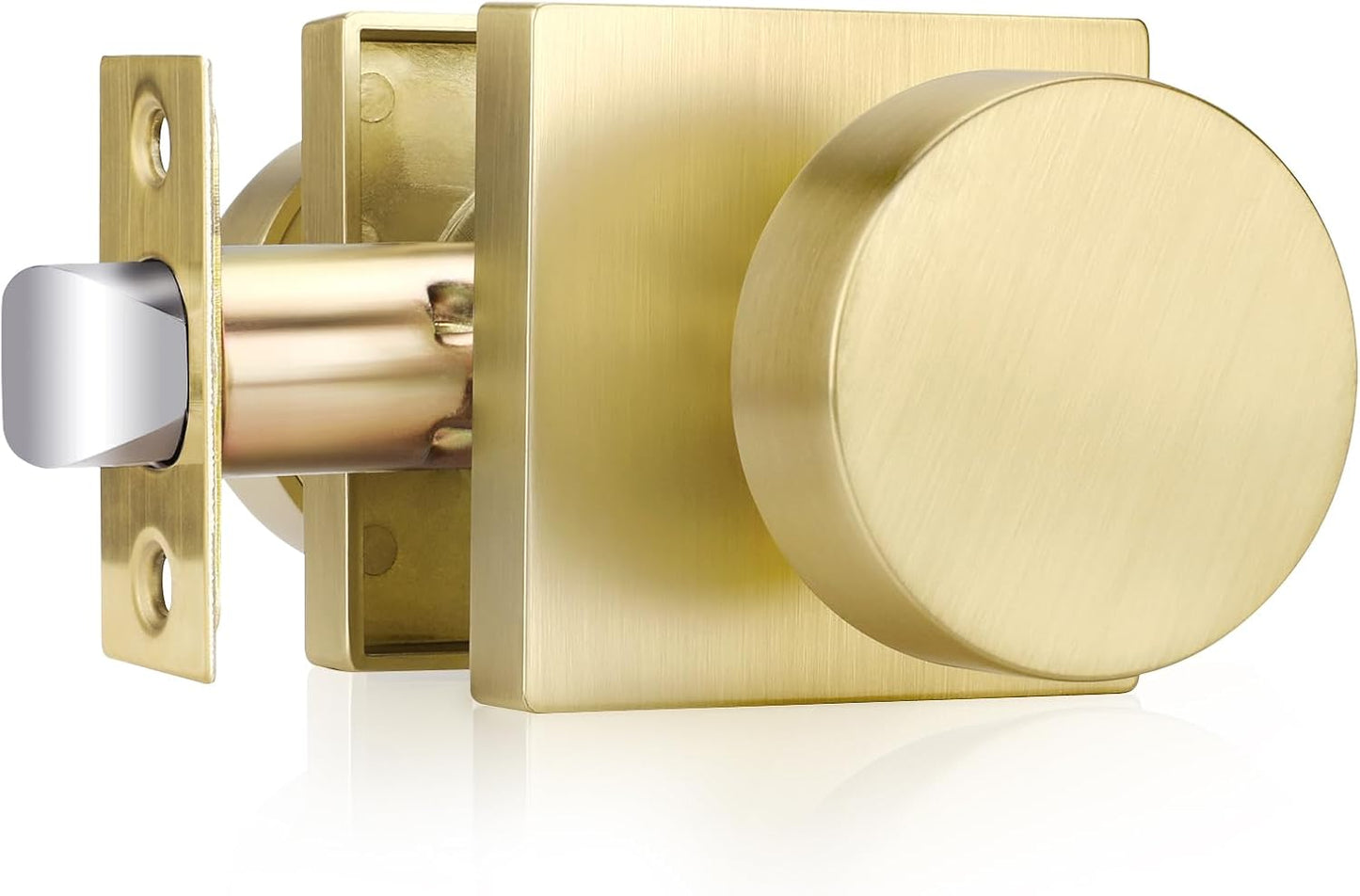 Haidms Gold Door Knob Passage for Hallways and Closets