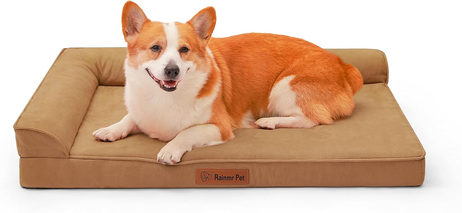 Orthopedic Dog Beds with 3in Memory Foam for Large Dogs