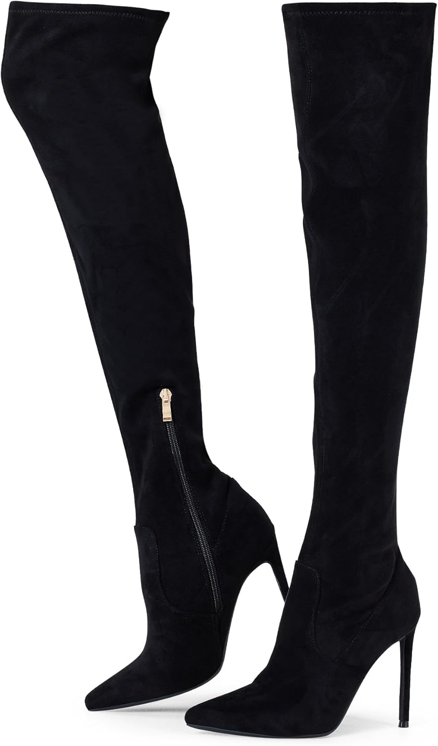 Elisabet Tang Thigh High Boots for Women with 4.3 Stilettos