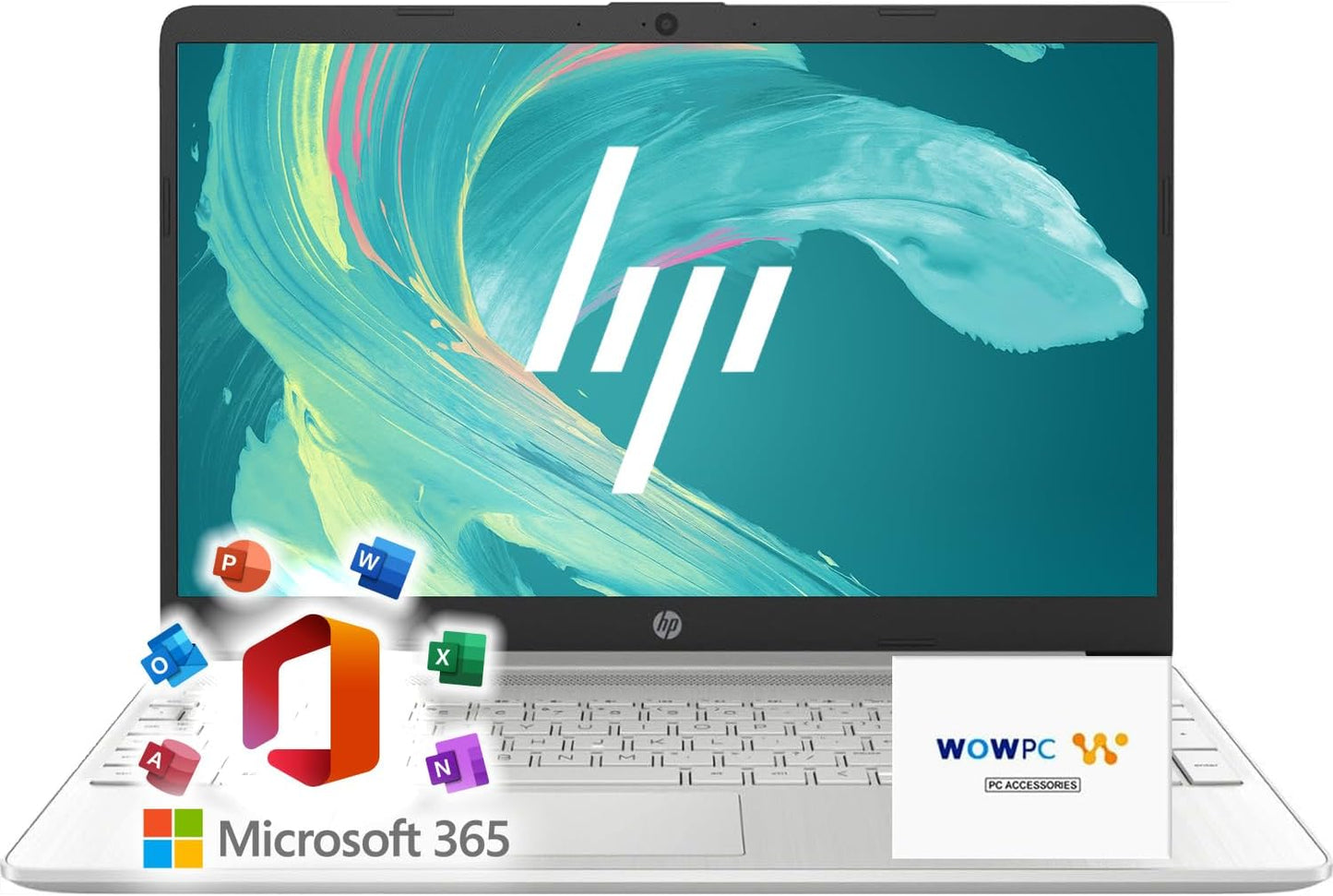 HP 15 Laptop for School and Work with Microsoft Office 365