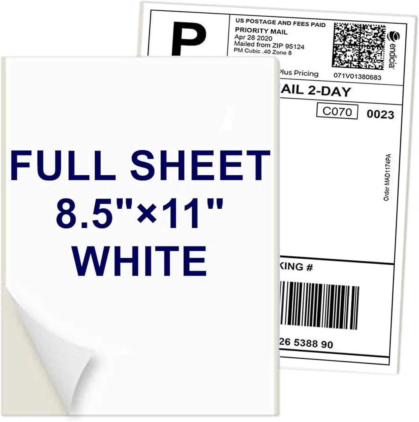 Coopaty Full Sheet Address Labels for Laser and Inkjet Printers