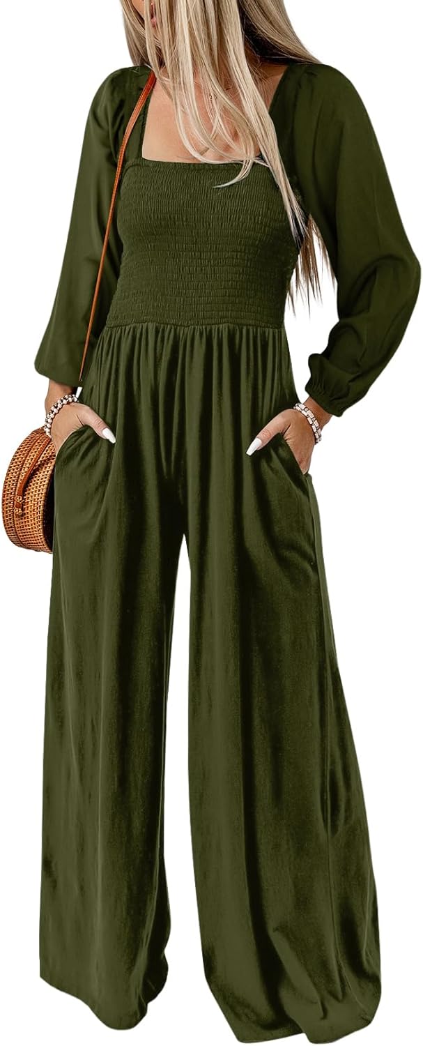 Happy Sailed Women's Square Neck Jumpsuits for Every Occasion
