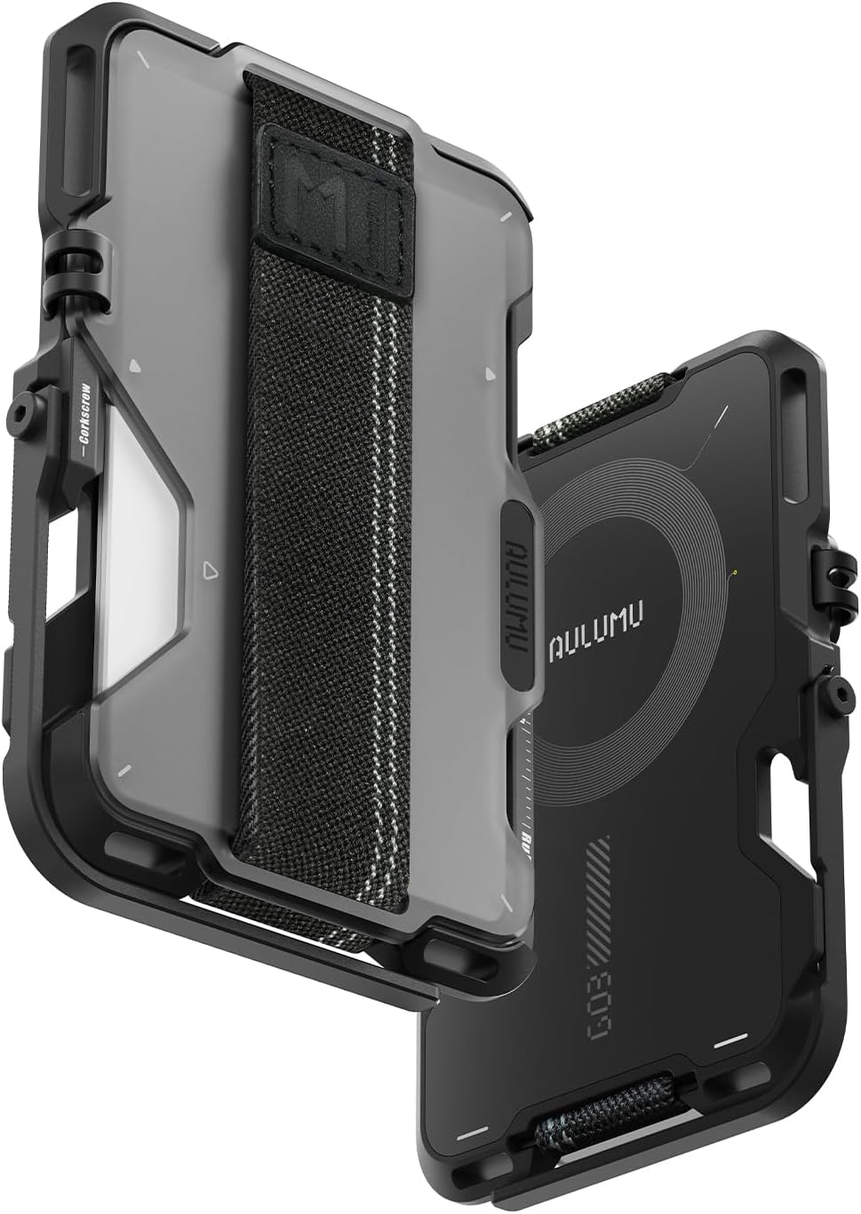 Aulumu G03 Magnetic Wallet Card Holder with Multi Functionality