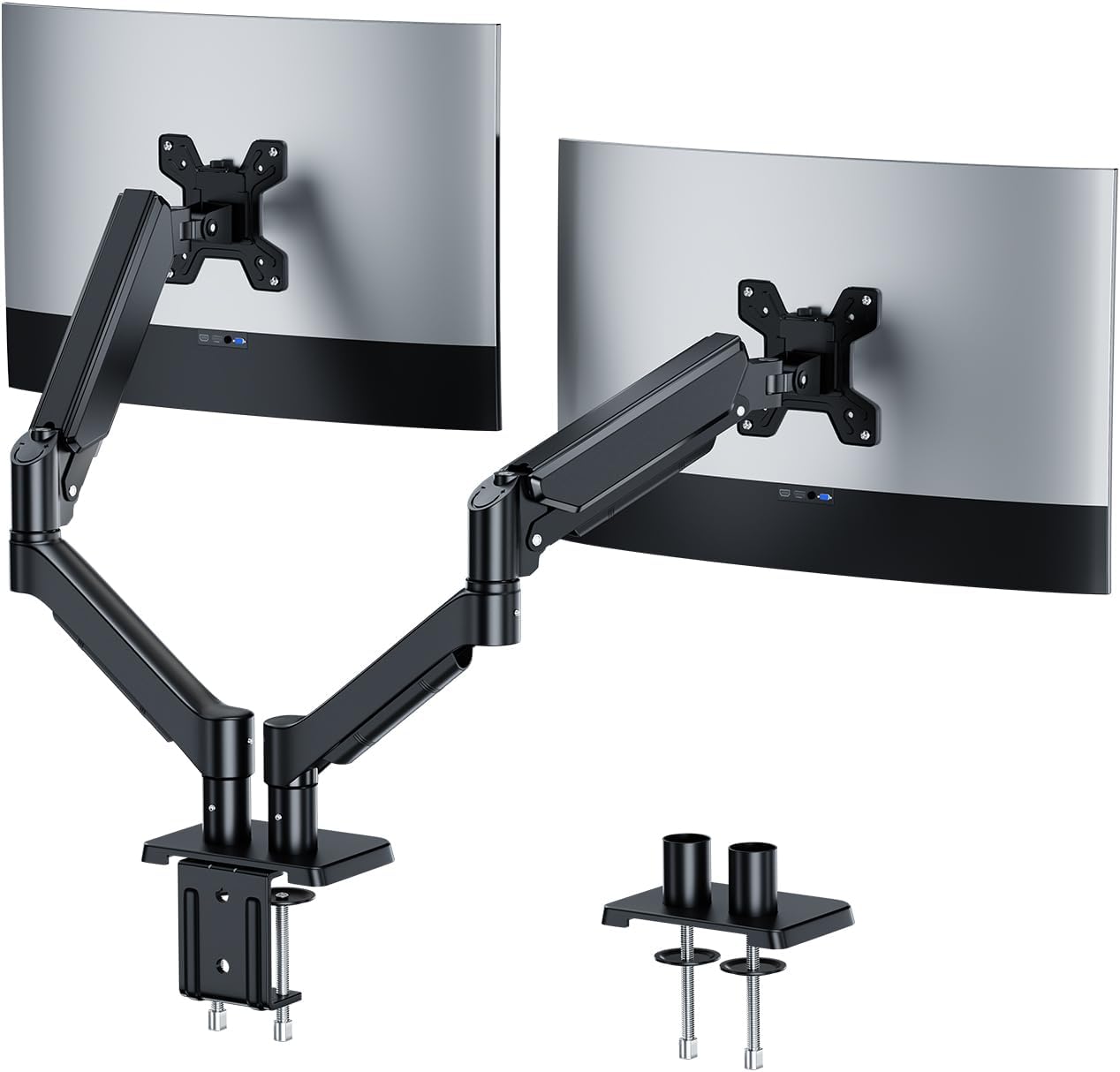 Dual Monitor Mount Stand for 2 Screens 13 to 32 Inches Adjustable