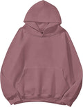 Women Solid Fleece Letter Loose Hoodie Sweatshirt - Oversized Cozy Fit