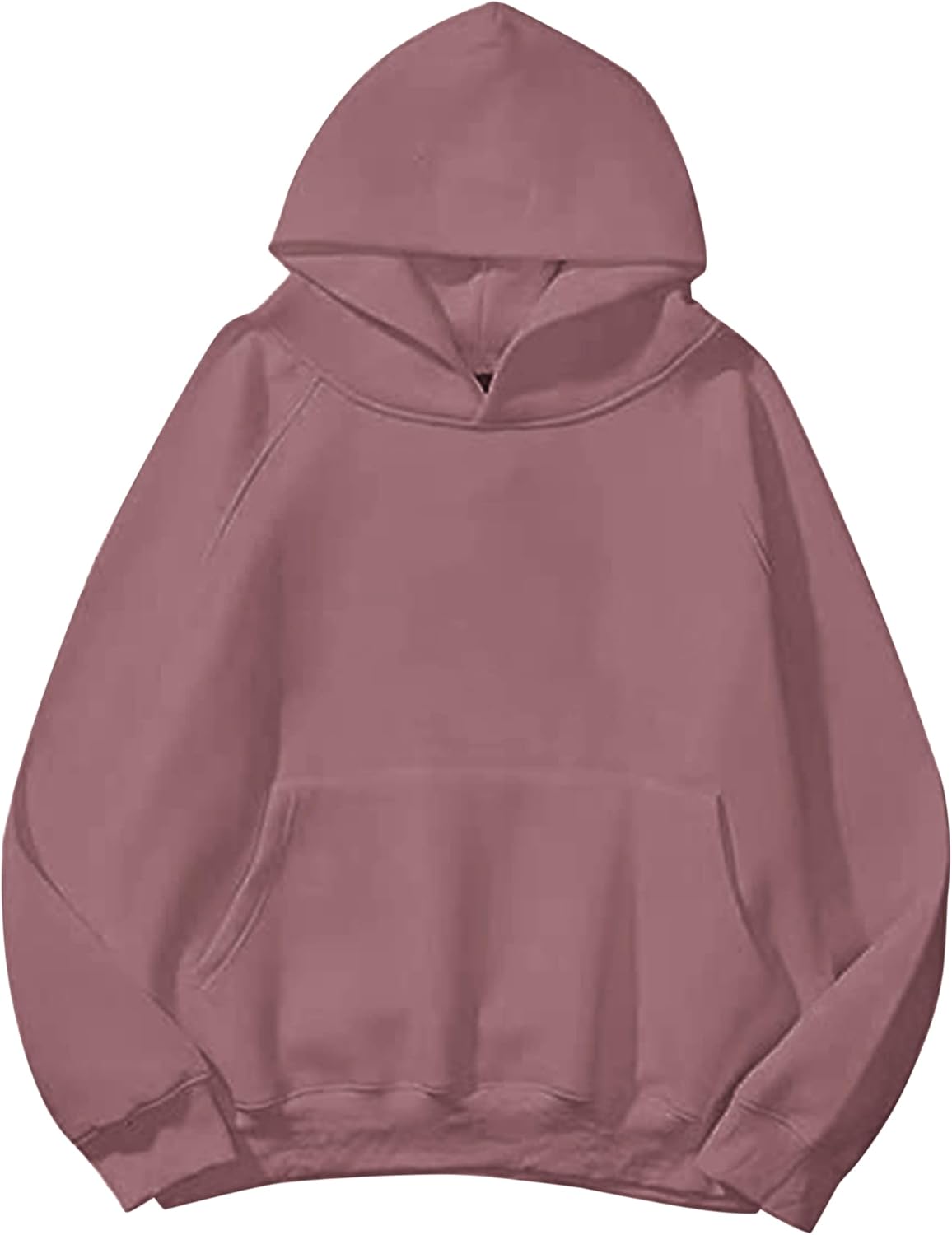 Lauweion Women Solid Basic Fleece Hoodie for Cozy Comfort