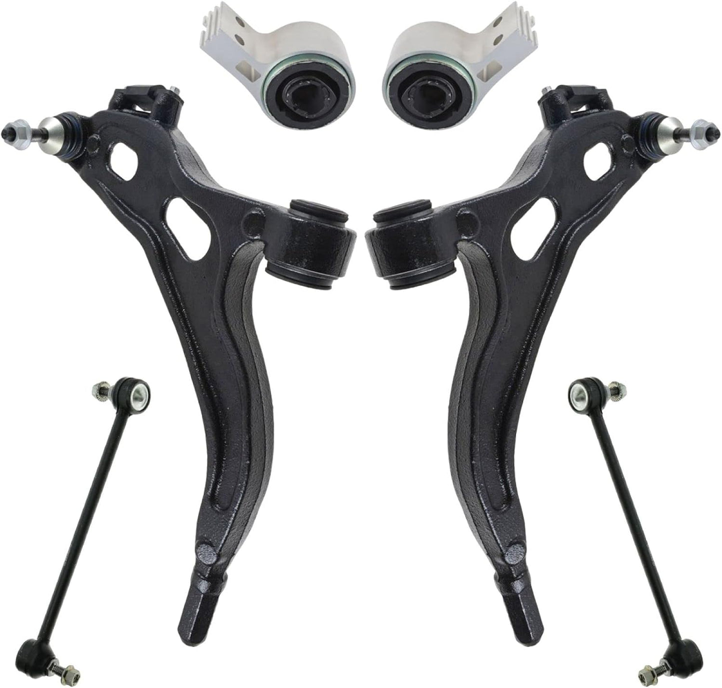 TRQ Front Suspension Kit Control Arm with Ball Joint for 2005-2007
