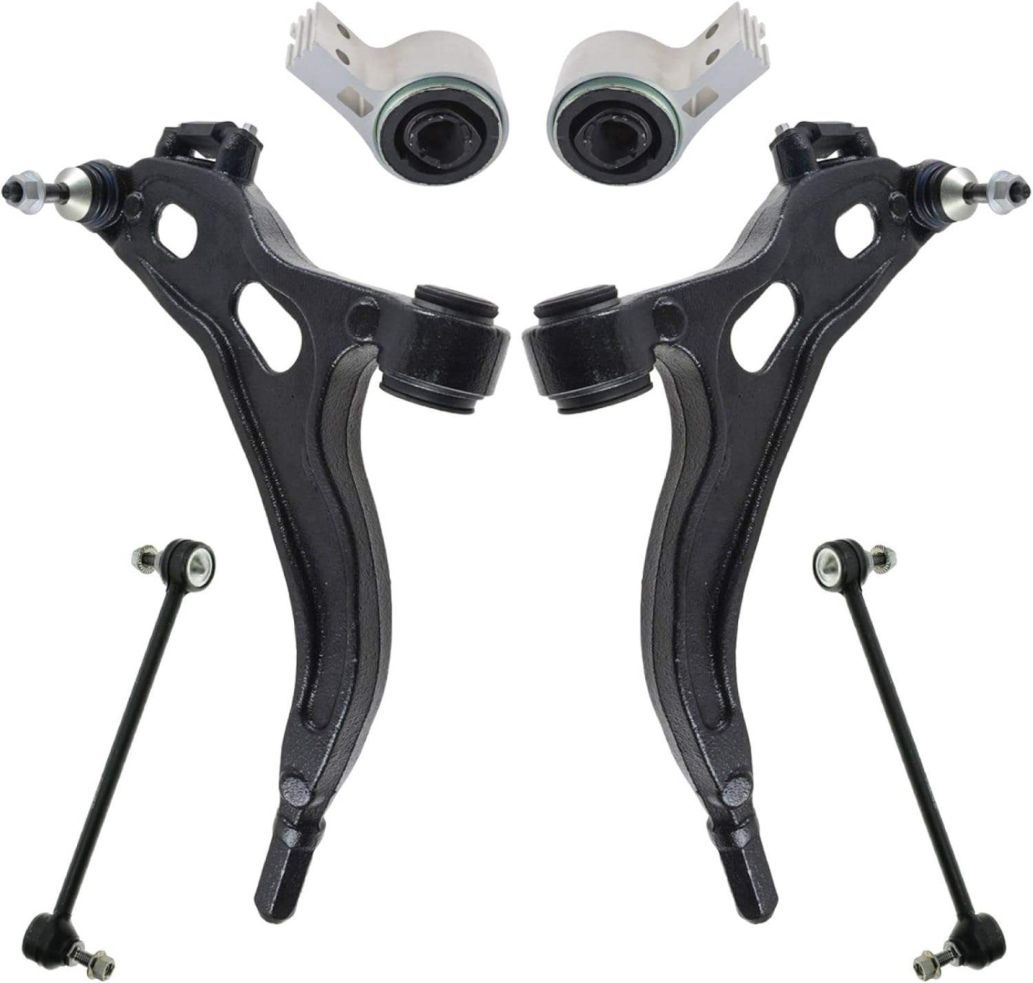 TRQ Front Suspension Kit Control Arm with Ball Joint for 2005-2007