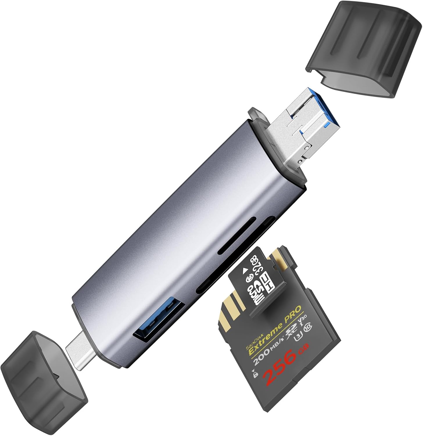 Meliya USB C SD Card Reader - Dual Slot Convenience