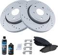 Front Ceramic Brake Pad & Rotor Kit for 2006-2010 Jeep Commander