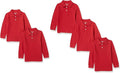 Boys and Toddlers' Uniform Long-Sleeve Pique Polo Shirt - Durable