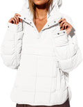 Womens Oversized Puffer Jacket Quilted Dolman Pullover - Lightweight
