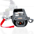 1000 LB Portable Drill Winch with 40 ft Steel Rope - Gray