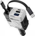 Retractable Car Charger 4-in-1 127W Fast Charging - Compact 4-Port