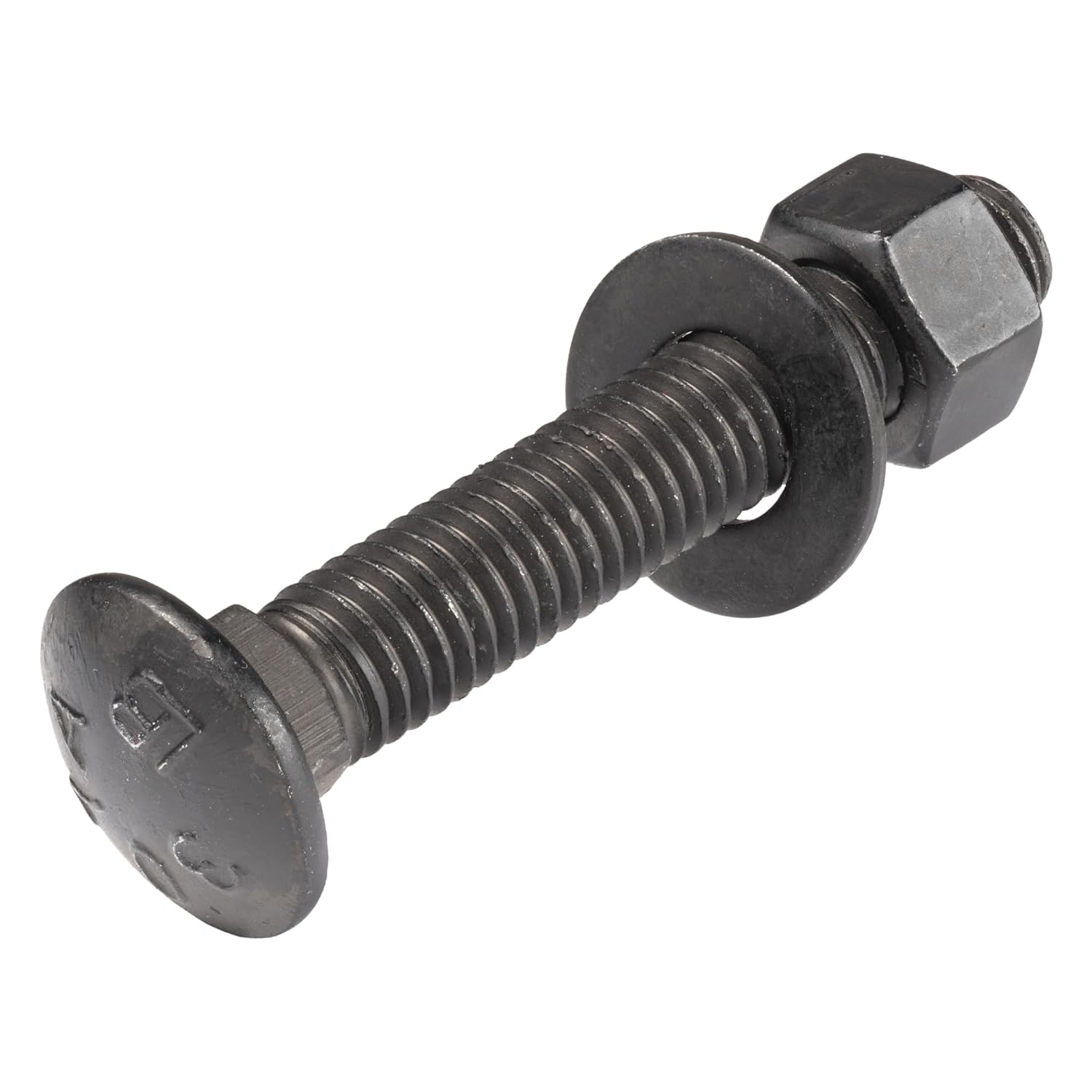 3/8 x 2-1/2 Black Carriage Bolt Kit for Heavy Duty Projects