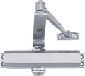 LYNN HARDWARE Medium Duty Automatic Door Closer (Silver) - Durable