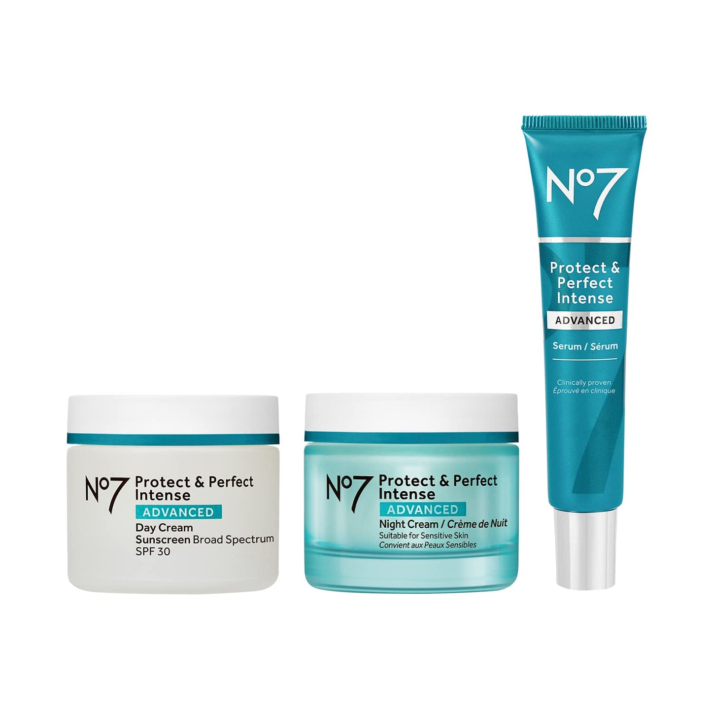 No7 Protect & Perfect Anti Aging Skincare Set for Youthful Skin
