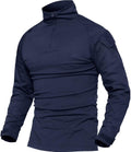MAGCOMSEN Men's Tactical 1/4 Zip Long Sleeve Shirt (Style 21FB)