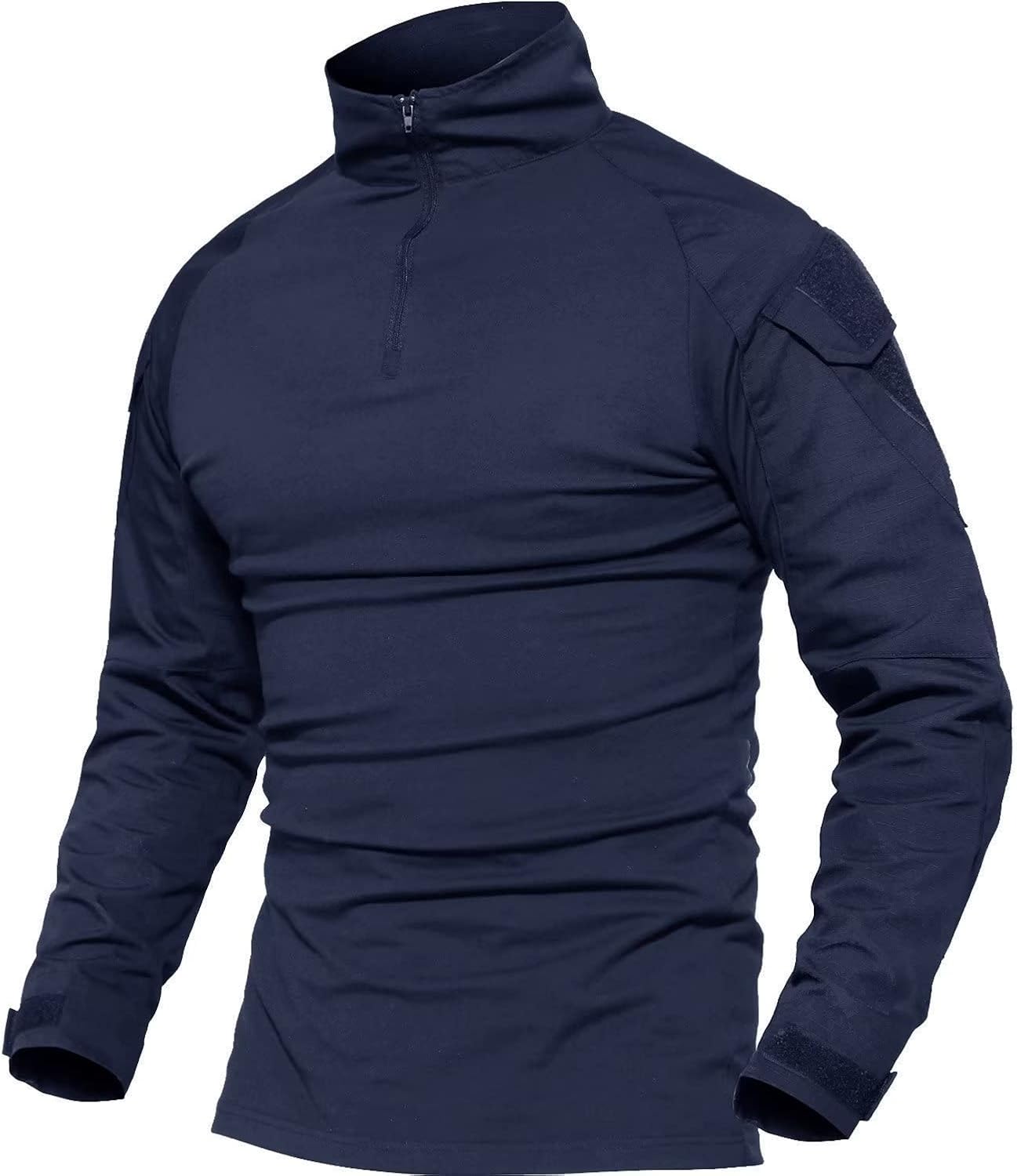 MAGCOMSEN Men's Tactical Military Shirt 1/4 Zip with Pockets